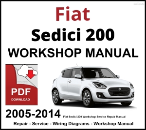 Fiat Sedici 2005-2014 Workshop and Service Manual