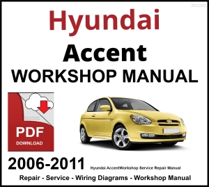 Hyundai Accent 2006-2011 Workshop and Service Manual