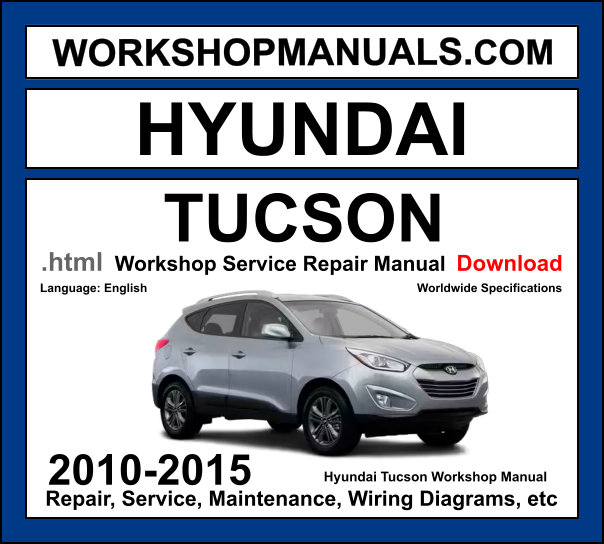 Hyundai Tucson LM 2010-2015 workshop manual covering 2.0L Theta II, 2.4L Theta II, and 2.0L CRDi turbo diesel engines with repair procedures and wiring diagrams PDF download