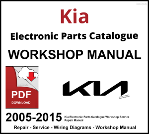 Kia Electronic Parts Catalogue Workshop and Service Manual