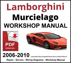 Lamborghini Murcielago Workshop and Service Manual PDF