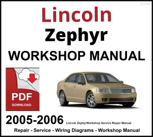 Lincoln Zephyr 2005-2006 Workshop and Service Manual PDF