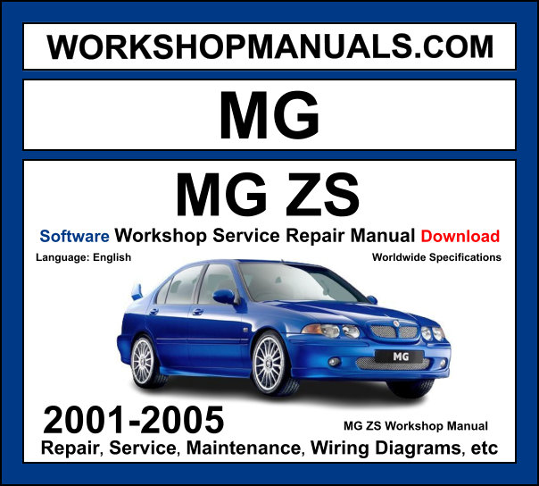 MG ZS 2001-2005 workshop manual covering 1.6L K-Series, 1.8L K-Series, and 2.0L TD diesel engines with repair procedures and wiring diagrams PDF download