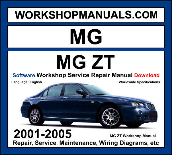 MG ZT 2001-2005 workshop manual covering 1.8L K-Series turbo, 2.0L KV6, 2.5L KV6, and 2.0L CDTi diesel engines with repair procedures and wiring diagrams PDF download