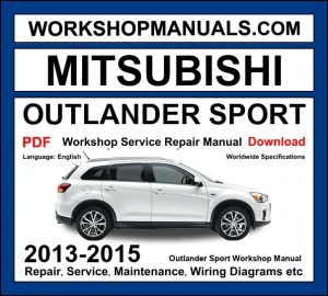 Mitsubishi Outlander Sport 2013-2015 Workshop Repair and Service Manual Download cover