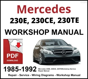 Mercedes 230E, 230CE, 230TE Workshop and Service Manual