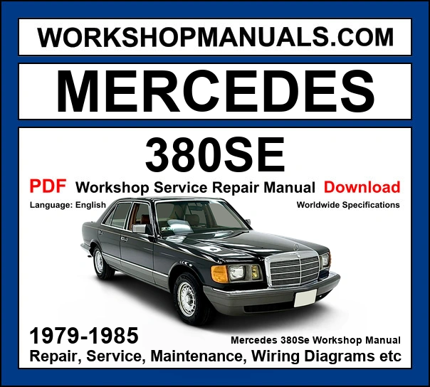Mercedes-Benz 380 SE W126 1979-1985 workshop manual covering 3.8L M116 V8 engine with repair procedures and wiring diagrams PDF download