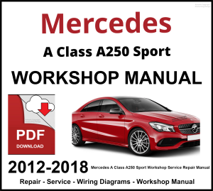 Mercedes A Class A250 Sport Workshop and Service Manual