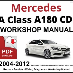 Mercedes A Class A180 CDI Workshop and Service Manual