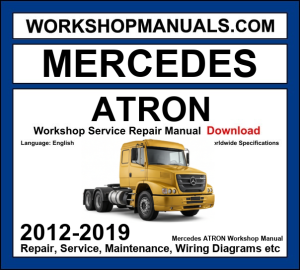 Mercedes-Benz Atron medium-duty truck 2012-2019 workshop manual covering OM924 and OM926 diesel engines with repair procedures and wiring diagrams dealer software download