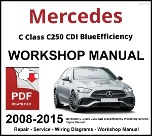 Mercedes C Class C250 CDI BlueEfficiency Workshop and Service Manual