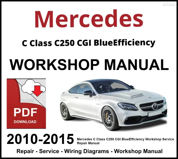 Mercedes C Class C250 CGI BlueEfficiency Workshop and Service Manual