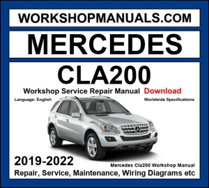 Mercedes CLA Class CLA200 2019-2022 Workshop Repair and Service Manual Download cover