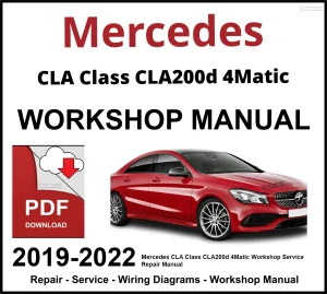 Mercedes CLA Class CLA200d 4Matic 2019-2022 Workshop and Service Manual