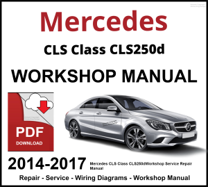 Mercedes CLS Class CLS250d 2014-2017 Workshop and Service Manual