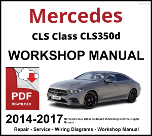 Mercedes CLS Class CLS350d 2014-2017 Workshop and Service Manual