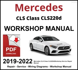 Mercedes CLS Class CLS220d 2019-2022 Workshop and Service Manual