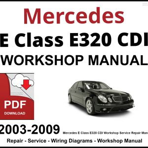 Mercedes E Class E320 CDI Workshop and Service Manual
