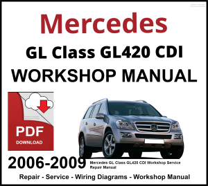 Mercedes GL Class GL420 CDI Workshop and Service Manual