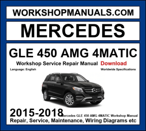 Mercedes GLE Class GLE 450 AMG 4Matic W166 2015-2018 workshop manual covering 3.0L M276 V6 biturbo engine with service repair procedures and wiring diagrams PDF download