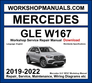 Mercedes GLE Class W167 2019-2022 workshop manual covering M256 M264 M176 M177 OM654 OM656 petrol and diesel engines with service repair procedures and wiring diagrams dealer software download