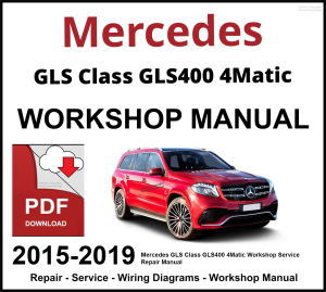 Mercedes GLS Class GLS400 4Matic 2015-2019 Workshop and Service Manual