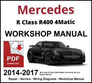 Mercedes R Class R400 4Matic 2014-2017 Workshop and Service Manual