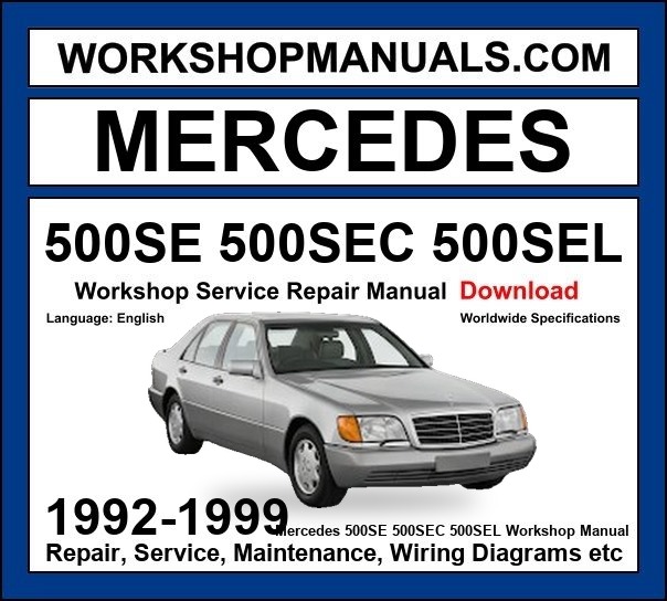 Mercedes S Class 500SE 500SEC 500SEL 1992-1999 Workshop Manual