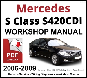 Mercedes S Class S420CDI Workshop and Service Manual