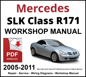 Mercedes SLK Class R171 Workshop and Service Manual