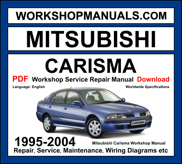Mitsubishi Carisma 1995-2004 workshop manual covering 1.6L 4G92, 1.8L 4G93, and 1.9L DI-D diesel engines with repair procedures and wiring diagrams PDF download