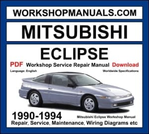 Mitsubishi Eclipse workshop manual 1990-1994 with 1.8L 4G37 and 2.0L 4G63 turbo first generation repair and wiring diagrams PDF