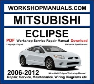 Mitsubishi Eclipse 2006-2012 workshop manual covering 2.4L 4G69, 3.8L 6G75 V6 engines with repair and service procedures PDF download