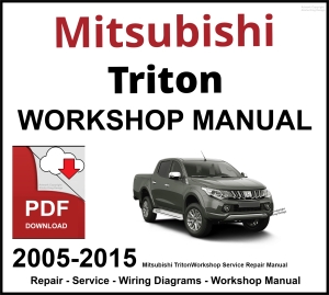 Mitsubishi Triton 2005-2015 Workshop and Service Manual PDF