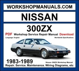 Nissan 300ZX Z31 workshop manual 1983-1989 with 3.0L VG30 V6 and turbo repair and wiring diagrams PDF