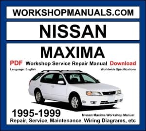 Nissan Maxima A32 1995-1999 workshop manual covering 3.0L VQ30DE V6 engine with service repair procedures and wiring diagrams PDF download