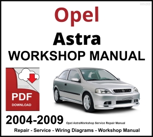 Opel Astra 2004-2009 Workshop and Service Manual PDF