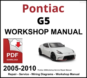 Pontiac G5 Workshop and Service Manual 2005-2010 PDF