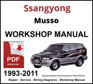 Ssangyong Musso 1993-2011 Workshop and Service Manual PDF