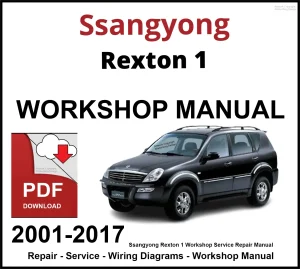 Ssangyong Rexton 1 Workshop and Service Manual 2001-2017 PDF