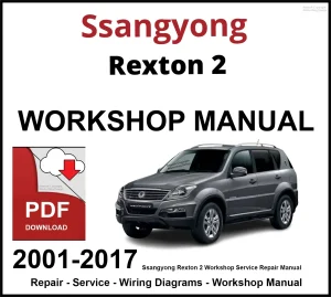 Ssangyong Rexton 2 Workshop and Service Manual 2001-2017 PDF