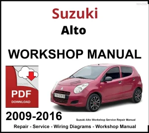 Suzuki Alto 2009-2016 Workshop and Service Manual PDF