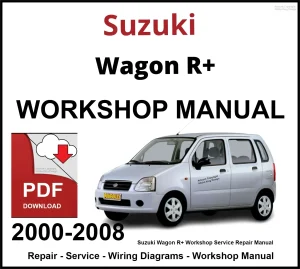 Suzuki Wagon R+ 2000-2008 Workshop and Service Manual PDF