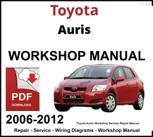 Toyota Auris 2006-2012 Workshop and Service Manual PDF