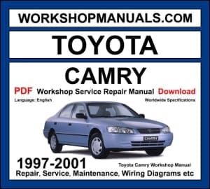 Toyota Camry Workshop Manual 1997-2001 with 2.2L 5S-FE 3.0L V6 repair and wiring diagrams PDF