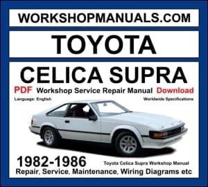 Toyota Celica Supra Workshop Manual 1982-1986 with 5M-GE inline-6 repair and wiring diagrams PDF