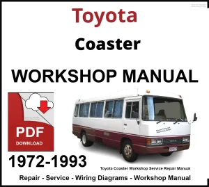 Toyota Coaster 1972-1993 Engine Repair Manual PDF