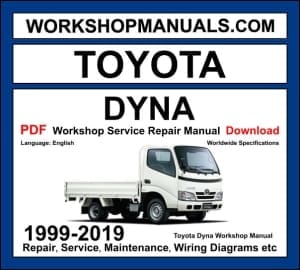 Toyota Dyna 1999-2019 workshop manual covering N04C S05C S05D diesel truck engines with service repair procedures and wiring diagrams
