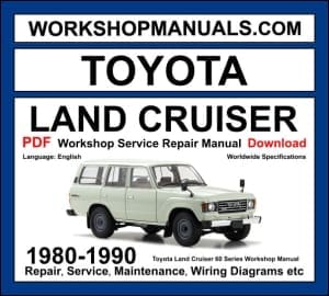 Toyota Land Cruiser 60 Series 1980-1990 Workshop Manual Download PDF