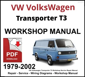 VW Volkswagen Transporter T3 Workshop and Service Manual 1979-2002